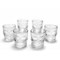 6'lı Kurukafa Şeffaf Cam Shot Bardağı Seti 9x8 cm