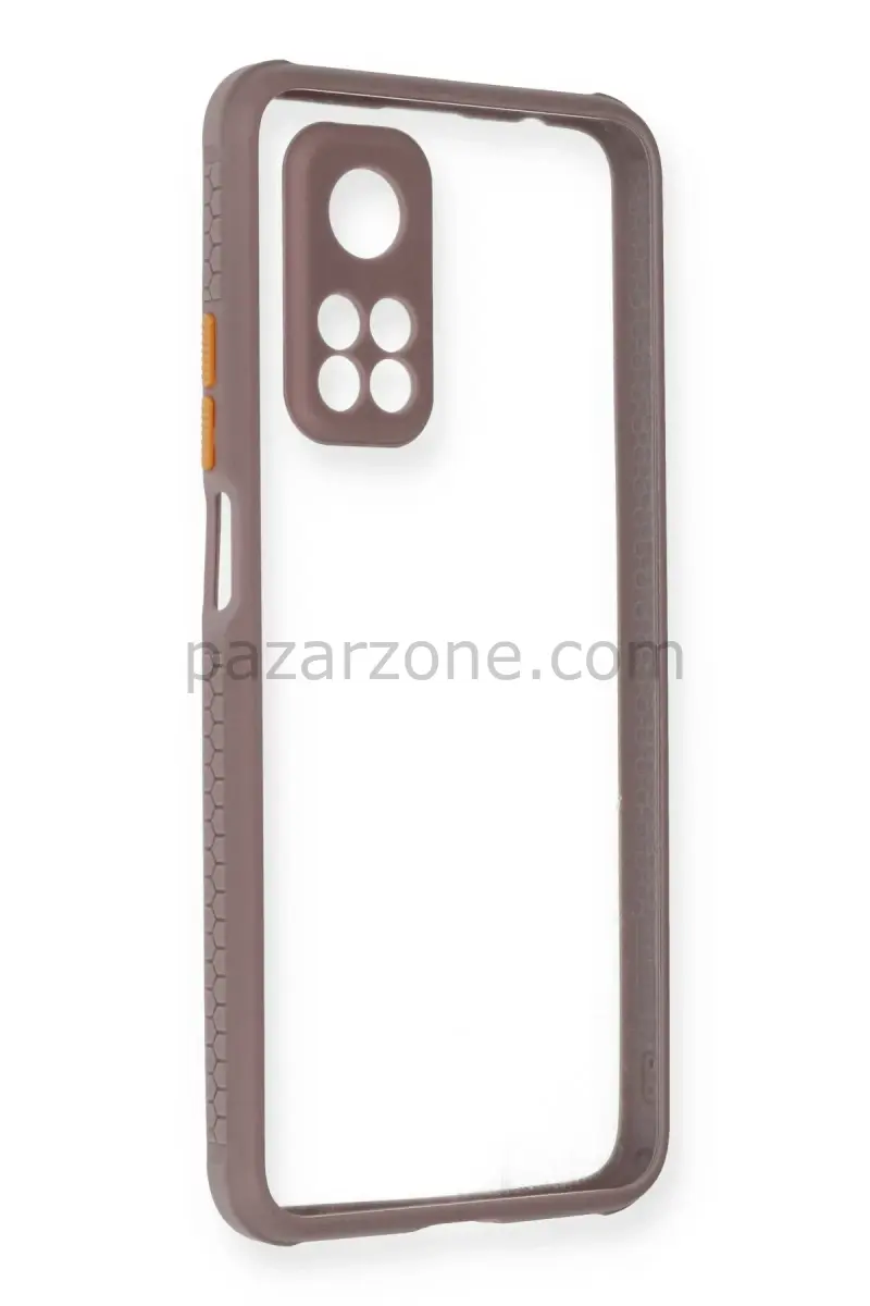 Newface Xiaomi Mi 10T Pro Kılıf Miami Şeffaf Silikon - Açık Mor