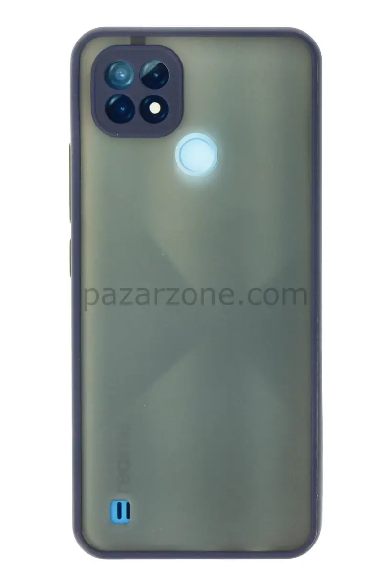 Newface Realme C21 Kılıf Montreal Silikon Kapak - Lacivert