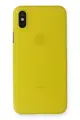 Newface Apple iPhone X Kılıf PP Ultra İnce Kapak - Sarı