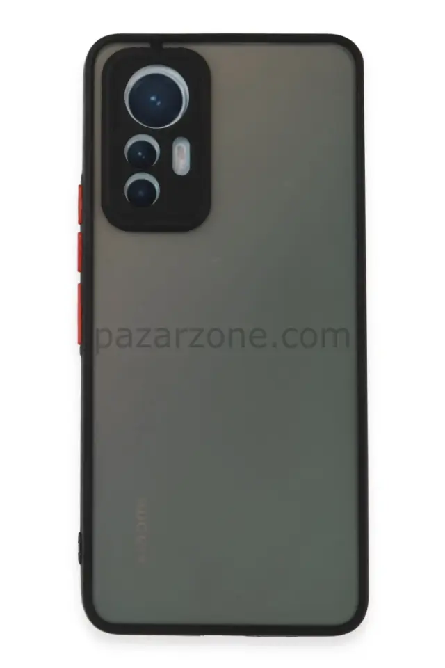 Newface Xiaomi Mi 12 Lite Kılıf Montreal Silikon Kapak - Siyah