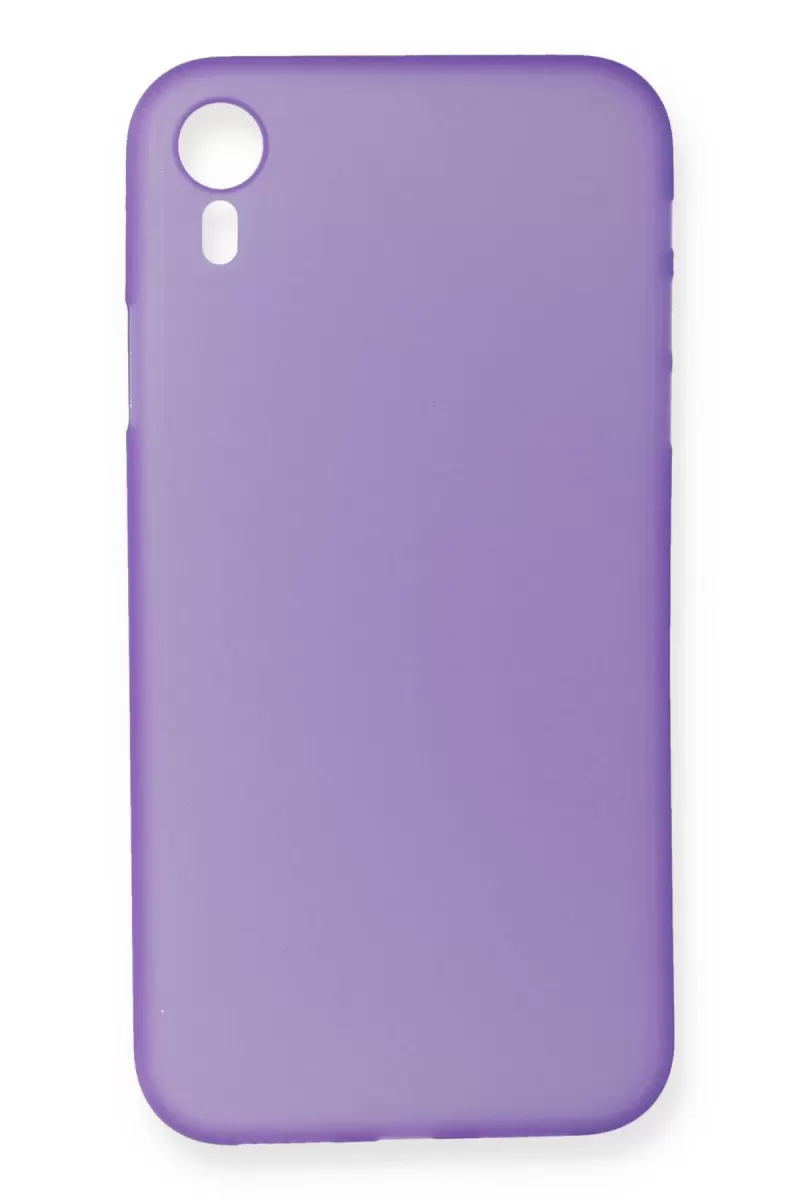 Newface Apple iPhone XR Kılıf PP Ultra İnce Kapak - Mor