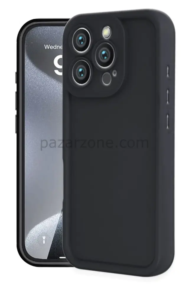 Newface Apple iPhone 16 Pro Max Kılıf Viera Silikon - Siyah