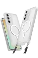 Newface Samsung Galaxy S25 Kılıf Enka Magsafe Silikon Kılıf - Şeffaf
