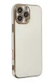 Newface Apple iPhone 16 Pro Max Kılıf Volet Silikon - Beyaz