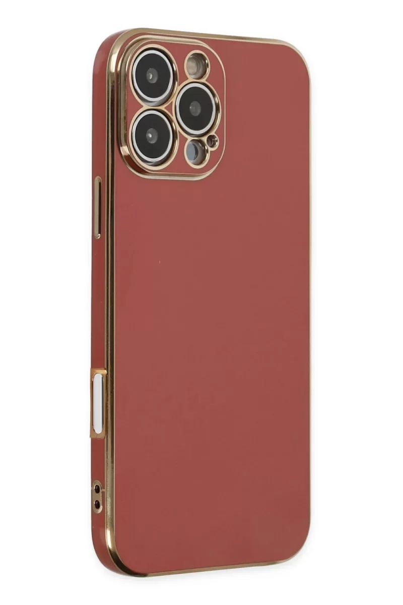 Newface Apple iPhone 16 Pro Max Kılıf Volet Silikon - Kırmızı