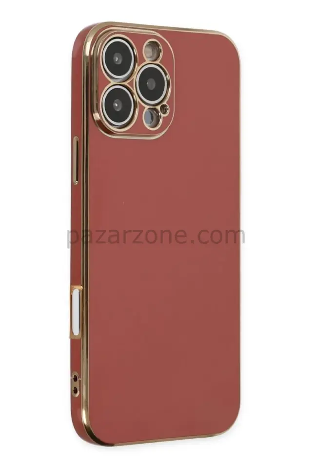 Newface Apple iPhone 16 Pro Max Kılıf Volet Silikon - Kırmızı