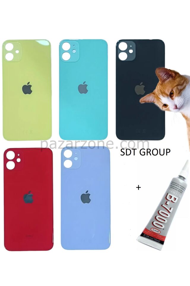 iPhone 11 Arka Batarya Pil Kapağı YEŞİL (B7000 15