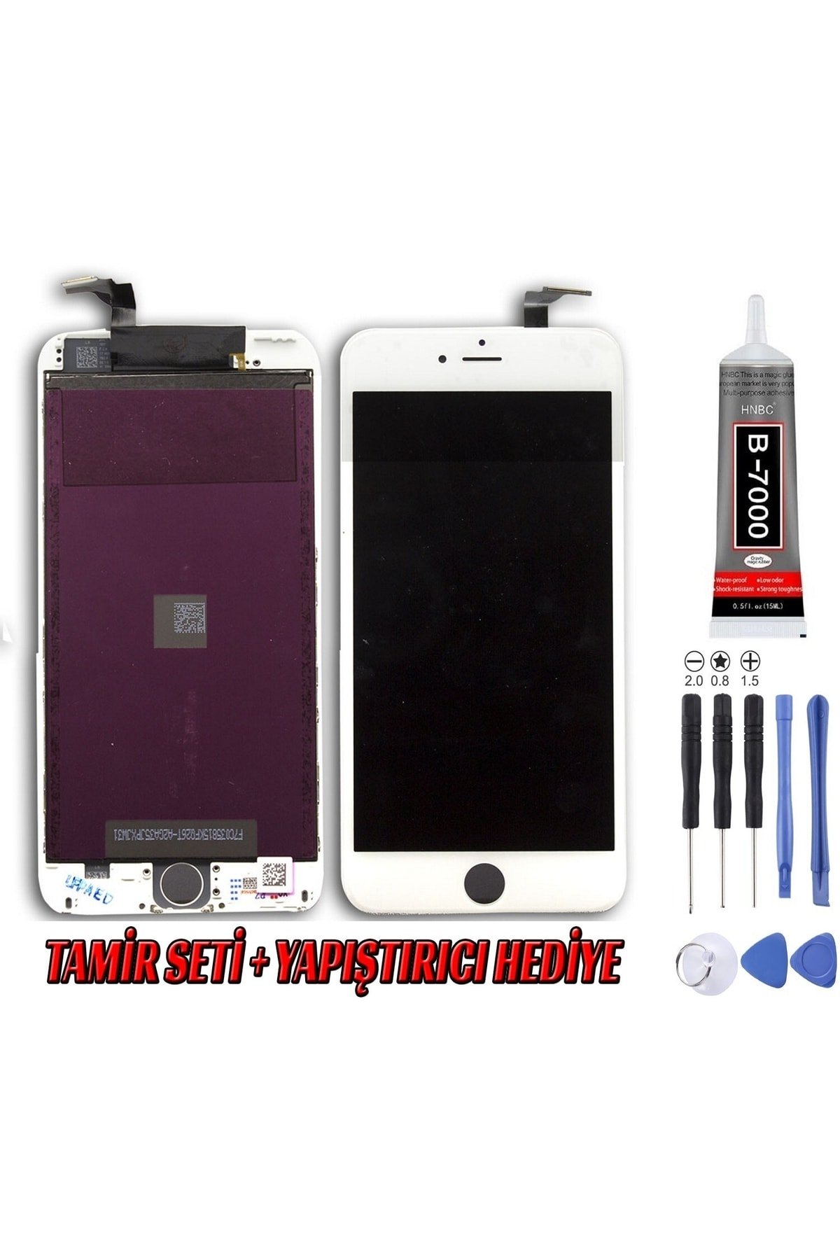 Iphone 6 Plus Lcd Ekran A Kalite Beyaz Montaj Kiti