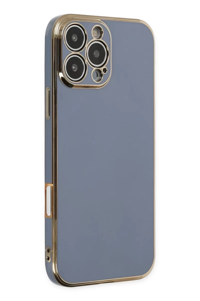 Newface Apple iPhone 16 Pro Max Kılıf Volet Silikon - Mavi