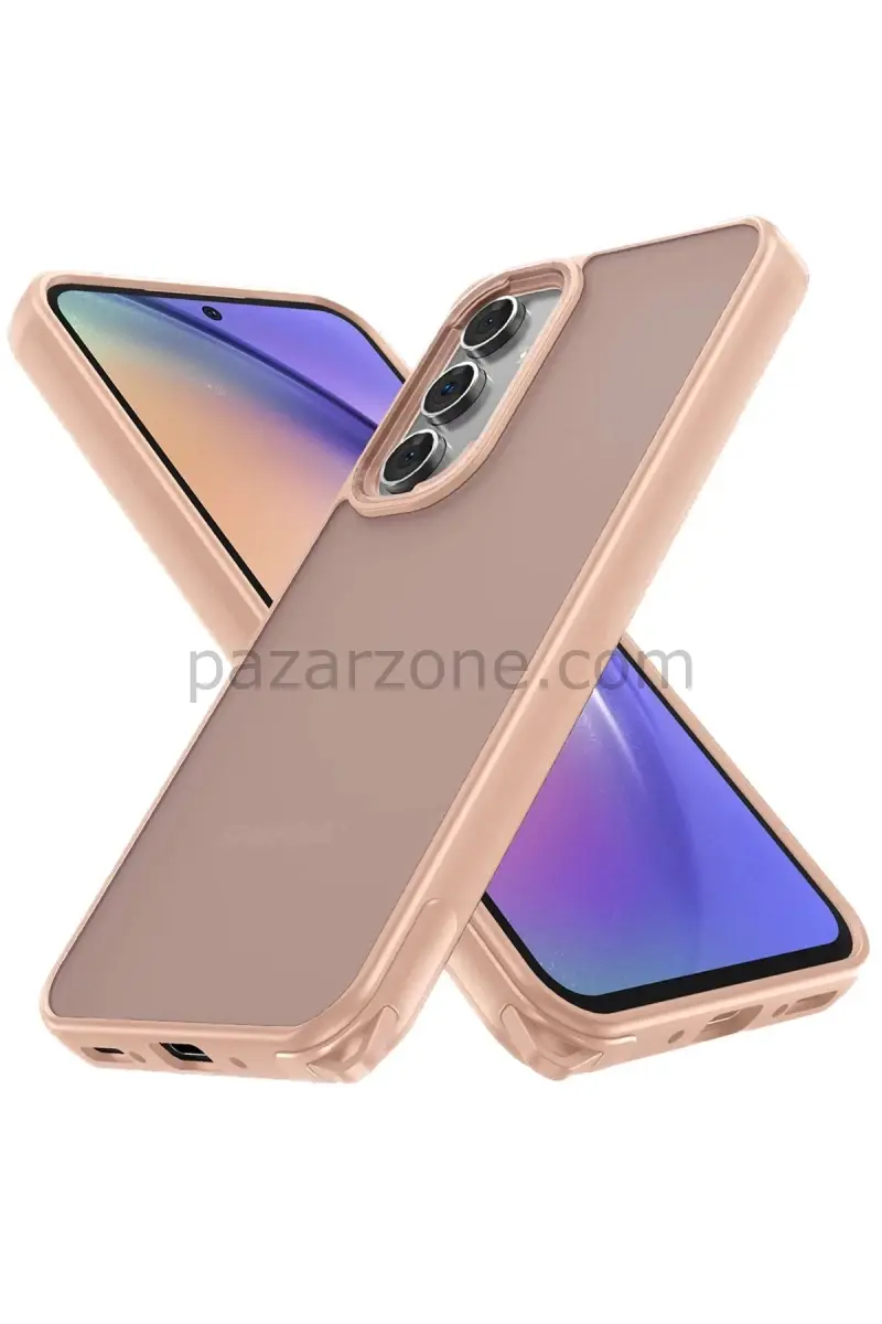 Newface Samsung Galaxy A05S Kılıf Elegant Kapak - Pudra