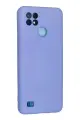 Newface Realme C21 Kılıf Nano içi Kadife Silikon - Lila