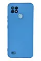 Newface Realme C21 Kılıf Nano içi Kadife Silikon - Mavi