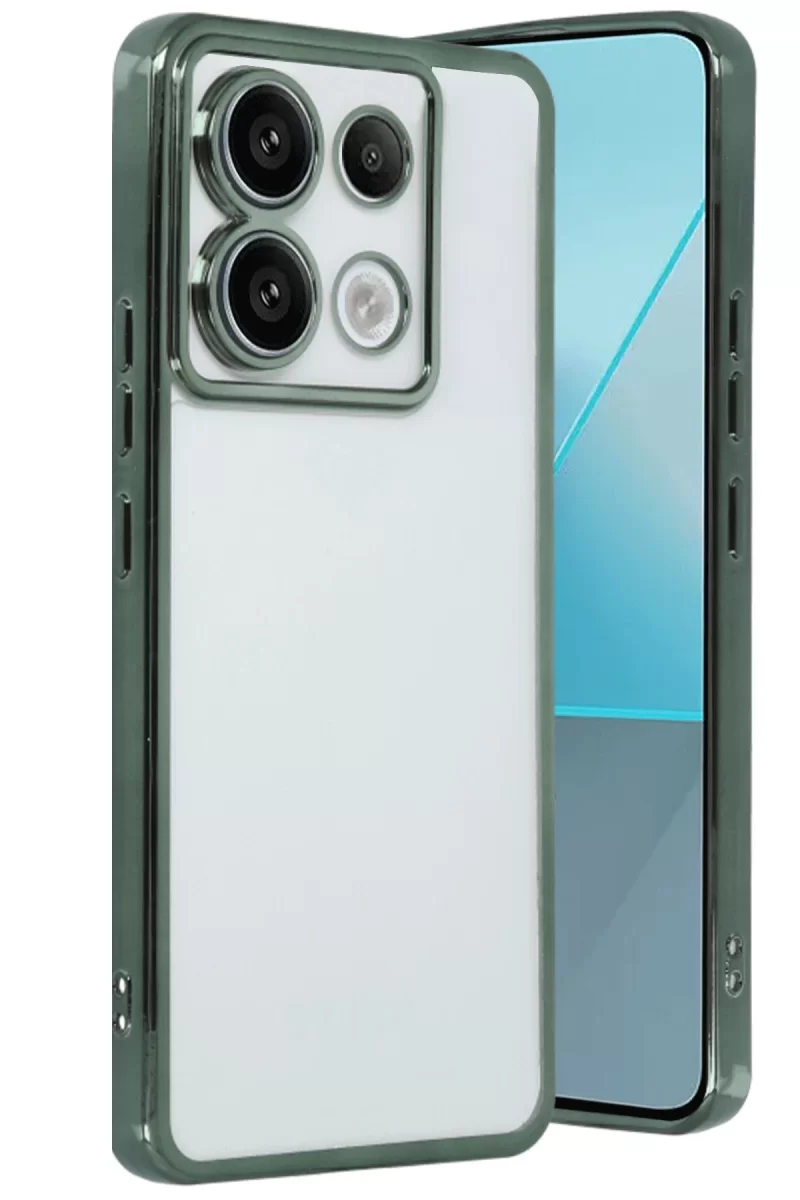 Newface Xiaomi Poco X6 Kılıf Razer Lensli Silikon - Yeşil