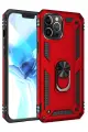 Newface Apple iPhone 12 Pro Max Kılıf Sofya Yüzüklü Silikon Kapak - Kırmızı