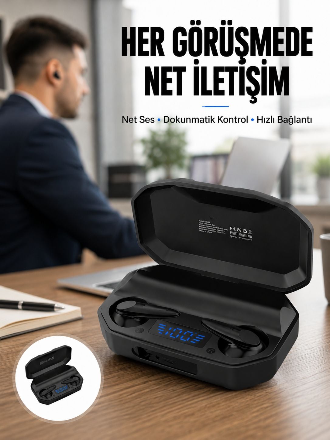Çağrı Cevaplayabilen Akıllı Saat 5.2 Bluetooth Bağlantılı Gaming Kulaklık Yeni Nesil