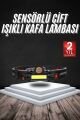 Kafa Lambası Çalışma Işığı Süper Parlak Mıknatıslı Lityum Lion Pilli