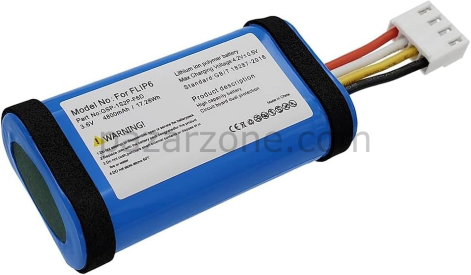 Sertec Jbl Flip 6 Uyumlu 3.7v 4800 Mah Soketli Batarya