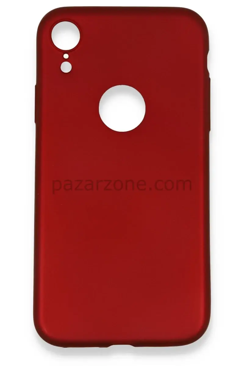 Newface Apple iPhone XR Kılıf First Silikon - Bordo