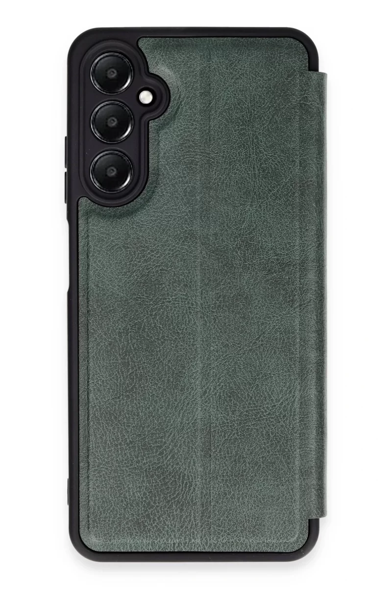 Newface Samsung Galaxy A05S Kılıf Flip Cover - Koyu Yeşil