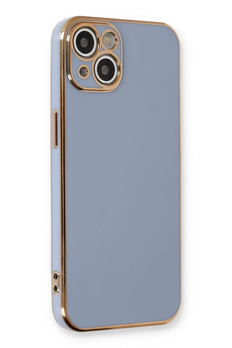Newface Apple iPhone 13 Kılıf Volet Silikon - Mavi