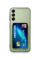 Newface Samsung Galaxy M15 Kılıf Kart Şeffaf Silikon - Şeffaf
