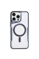 Newface Apple iPhone 11 Pro Max Kılıf Boyi Magsafe Silikon Kapak - Lacivert