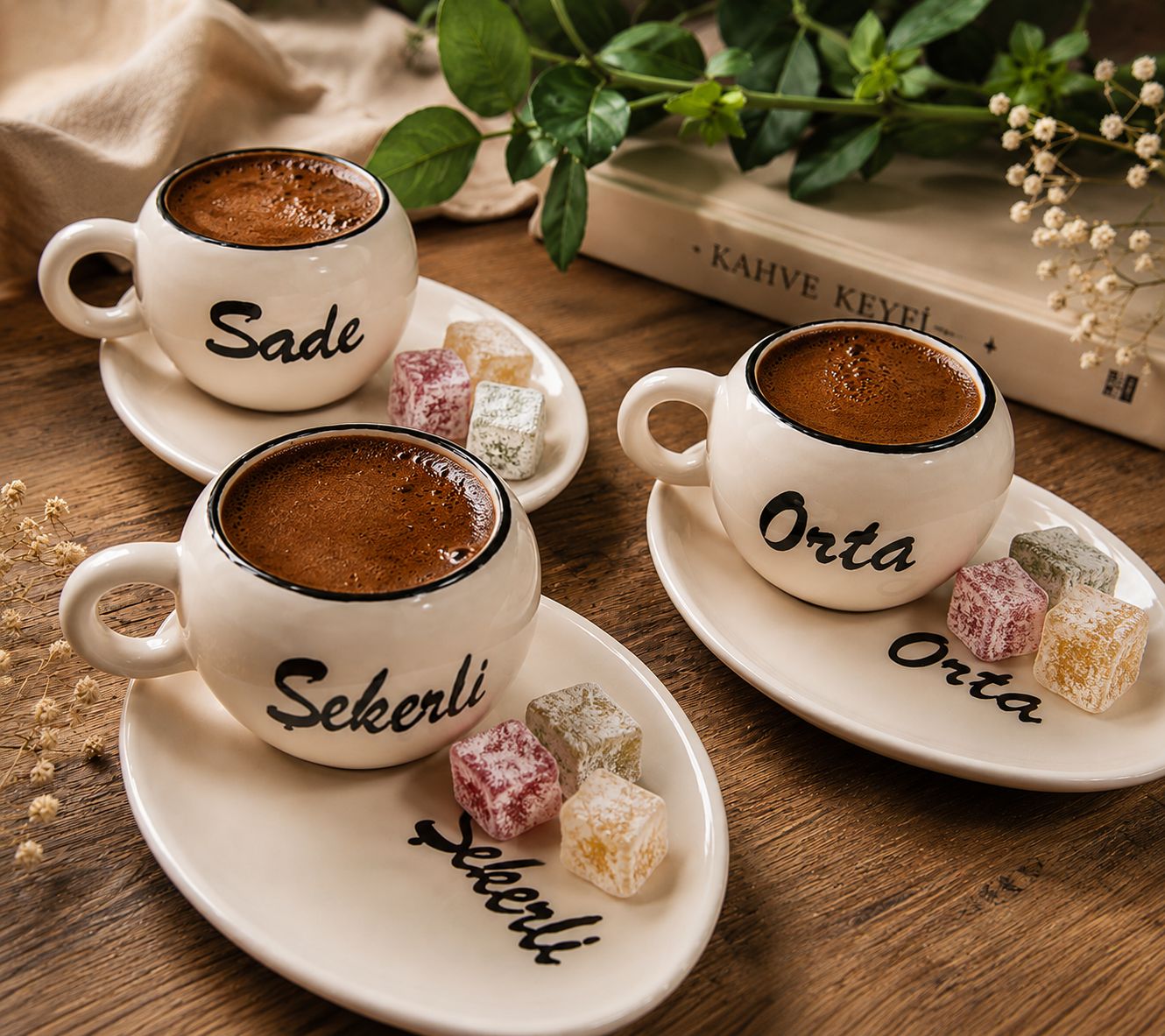 Kahve Fincan Takımı 3'lü