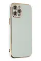 Newface Apple iPhone 12 Pro Max Kılıf Volet Silikon - Açık Yeşil