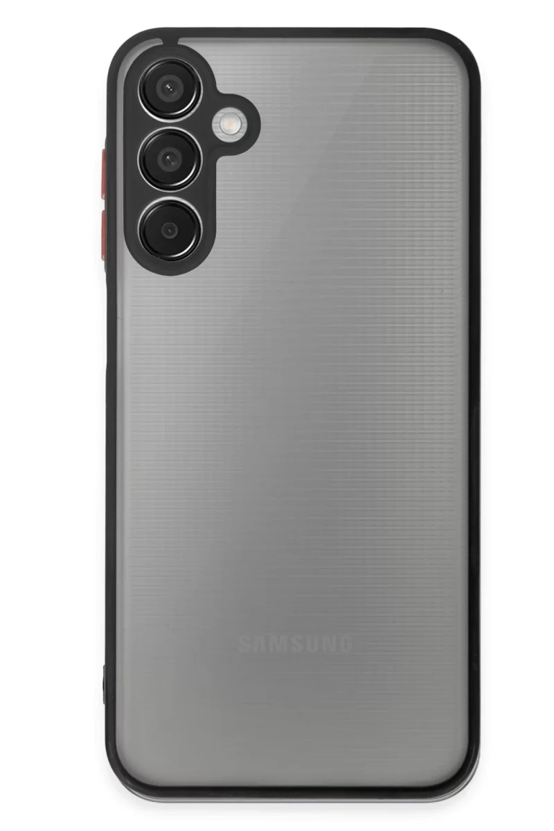 Newface Samsung Galaxy M15 Kılıf Montreal Silikon Kapak - Siyah