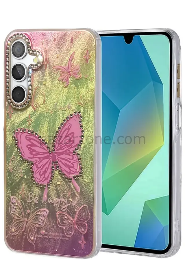 Newface Samsung Galaxy S24 FE Kılıf Blade Aynalı Desenli Kapak - Desen 5