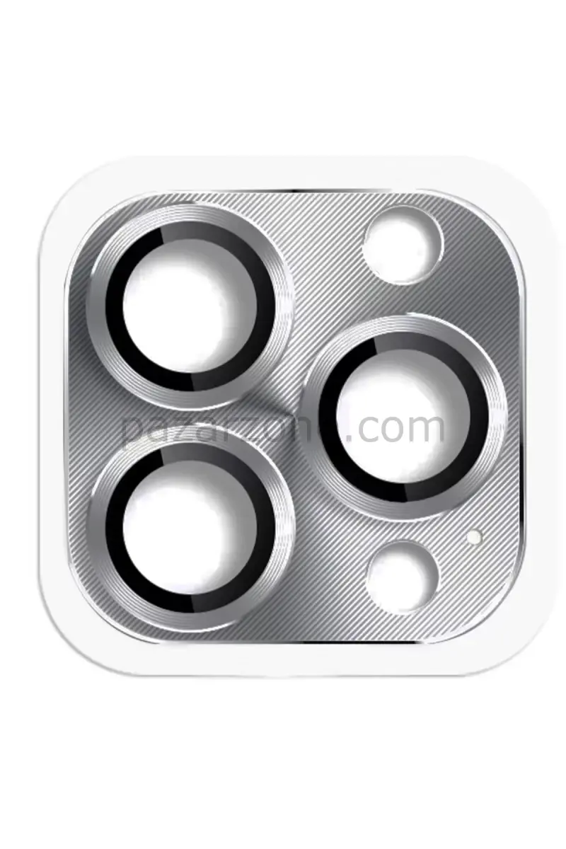 Newface Apple iPhone 16 Pro Max Pers Alüminyum Kamera Lens - Gri
