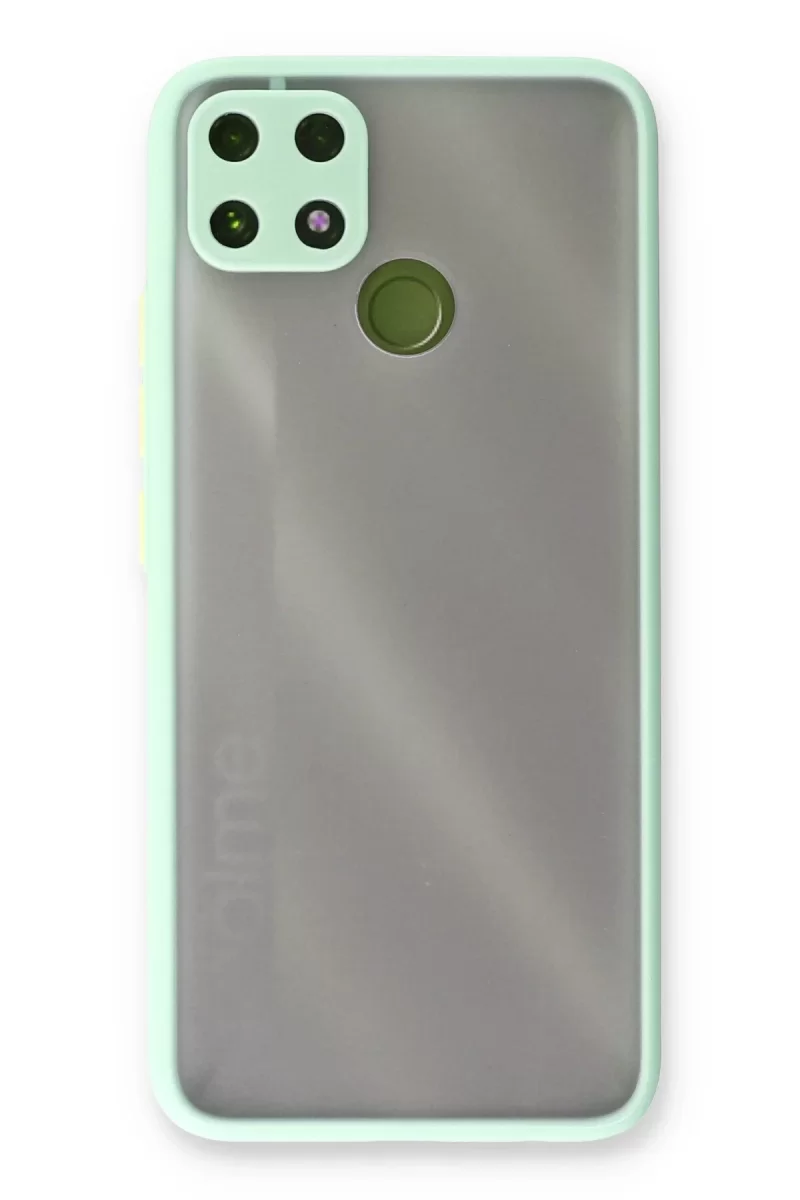 Newface Realme C25 Kılıf Montreal Silikon Kapak - Turkuaz