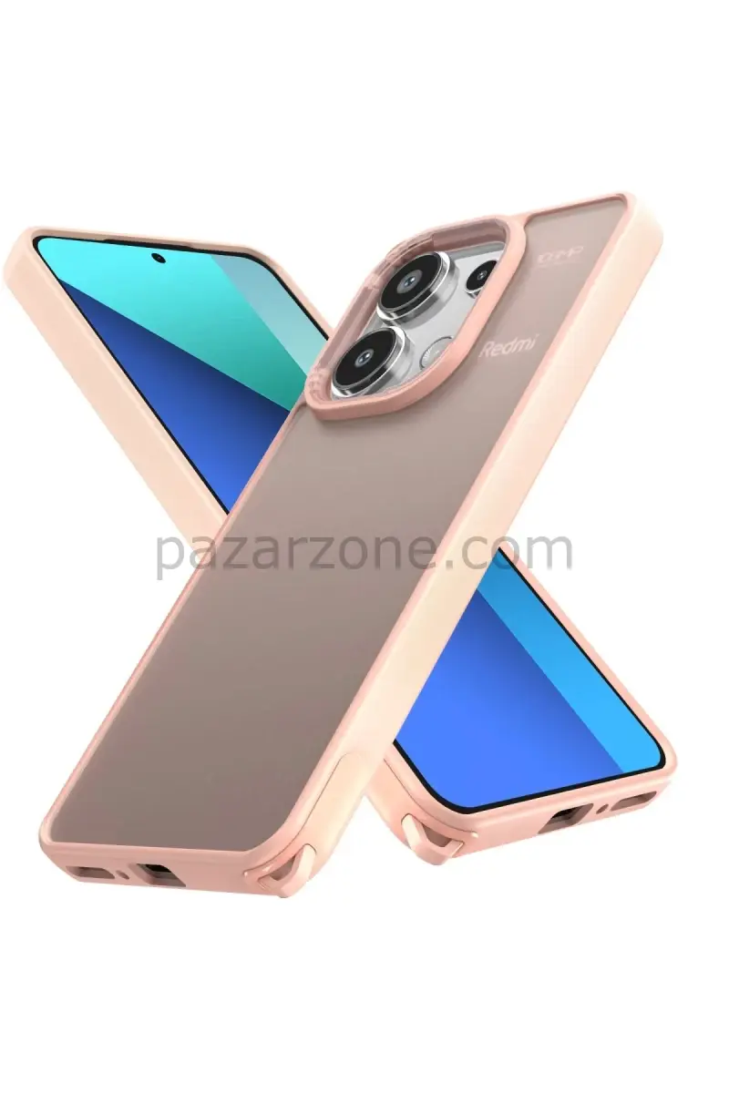 Newface Xiaomi Redmi Note 13 Pro 4G Kılıf Elegant Kapak - Pudra