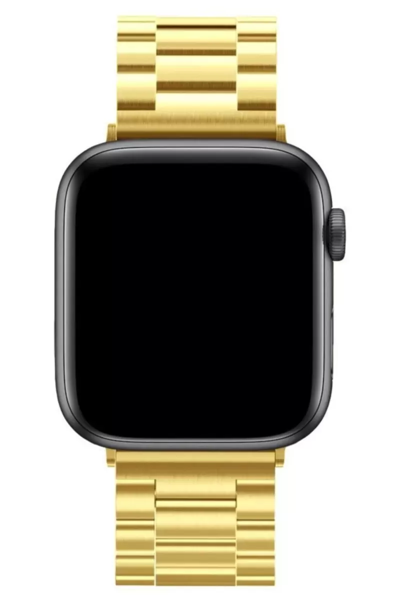 Newface Apple Watch 42mm Metal Baklalı Kordon - Gold