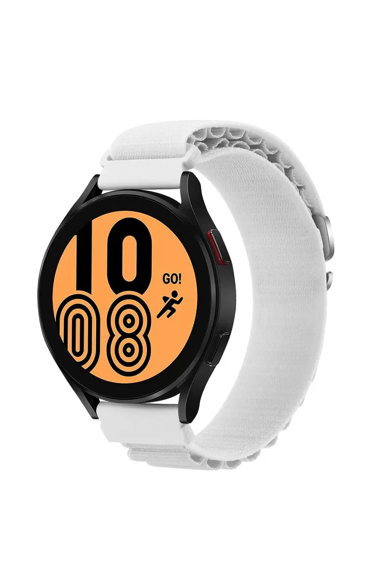 Newface Watch 22mm KR410 Kumaş Kordon - Beyaz