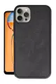 Newface Apple iPhone 15 Pro Max Kılıf Aras Deri Kapak - Siyah