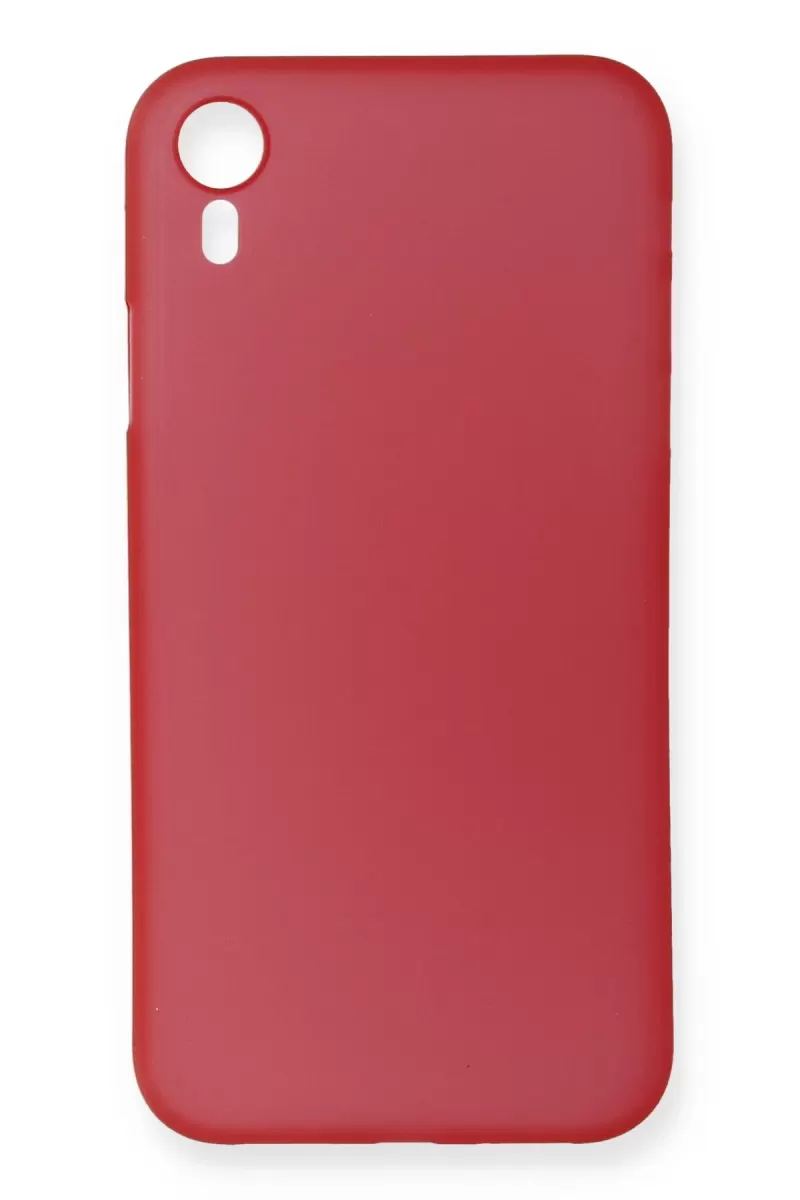 Newface Apple iPhone XR Kılıf PP Ultra İnce Kapak - Kırmızı