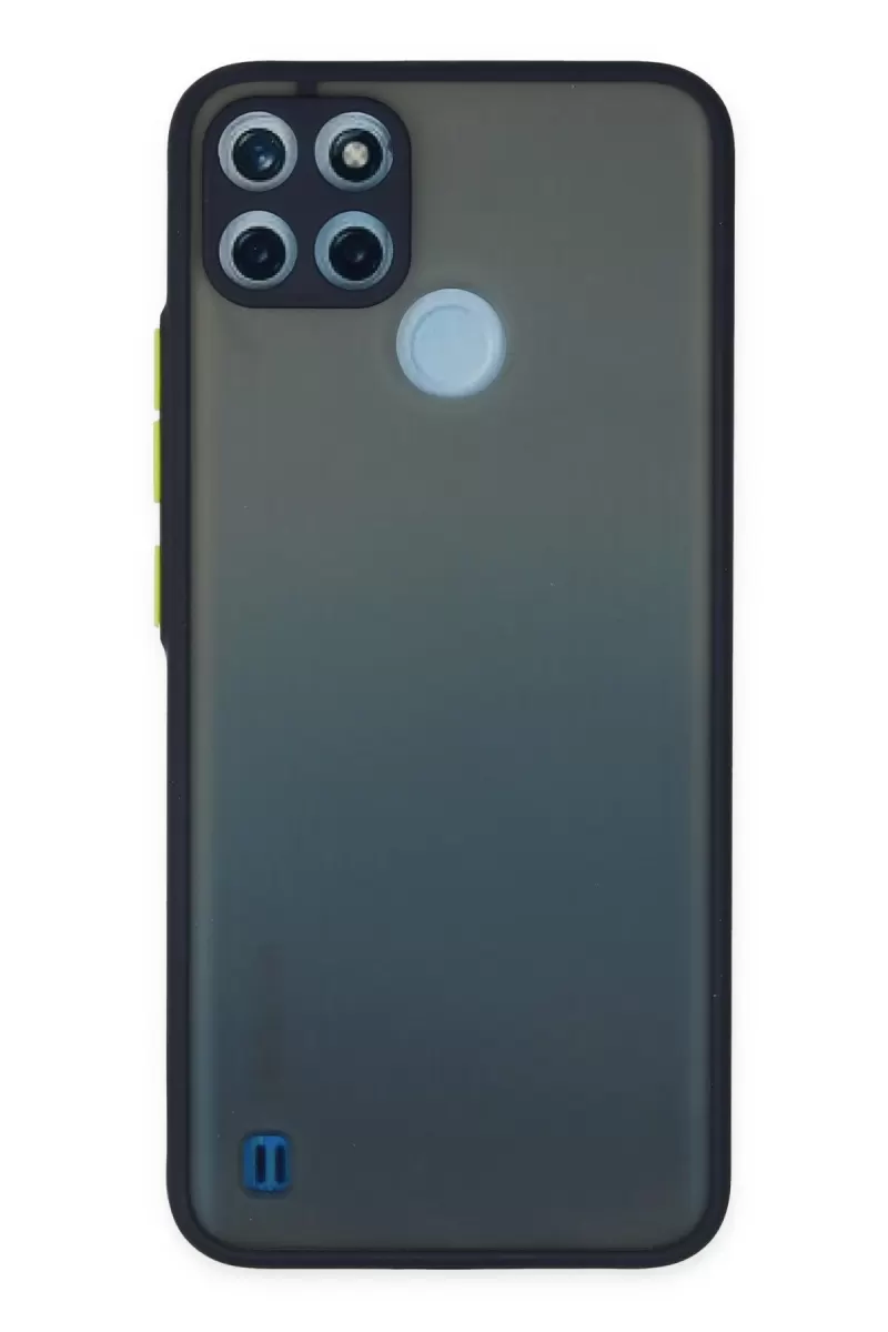 Newface Realme C21Y Kılıf Montreal Silikon Kapak - Lacivert