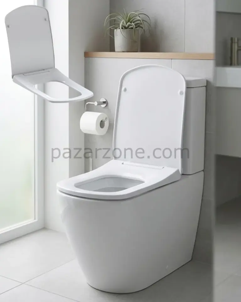 Slim Yavaş Kapanan Klozet Kapağı Sessiz Kapanma Kolay Montaj