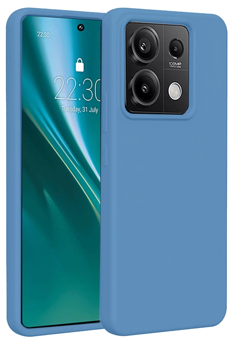 Newface Xiaomi Redmi Note 13 Pro 4G Kılıf First Silikon - Mavi