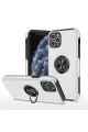 Newface Apple iPhone 11 Pro Max Kılıf Elit Yüzüklü Kapak - Gümüş