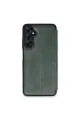 Newface Samsung Galaxy S24 FE Kılıf Flip Cover - Koyu Yeşil