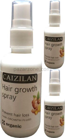 Caizilan Hair Growth Spray 3 Adet Zencefil Özlü Saça Boyut Spreyi 50 ml