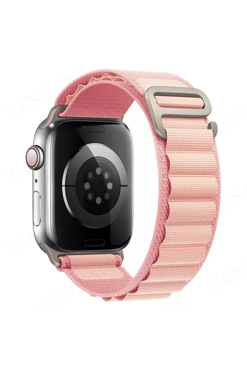 Newface Apple Watch 42mm Mountain Kordon - Pembe