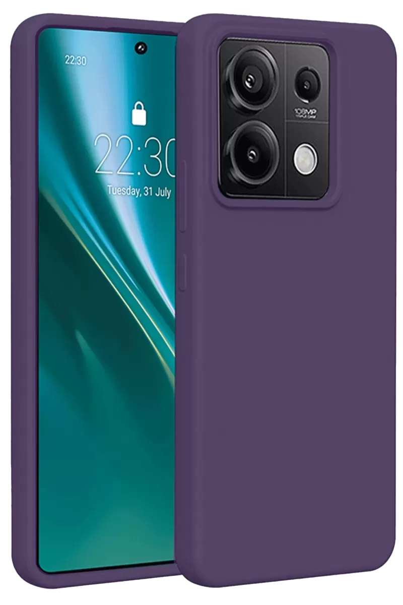 Newface Xiaomi Redmi Note 13 Pro 4G Kılıf First Silikon - Mor