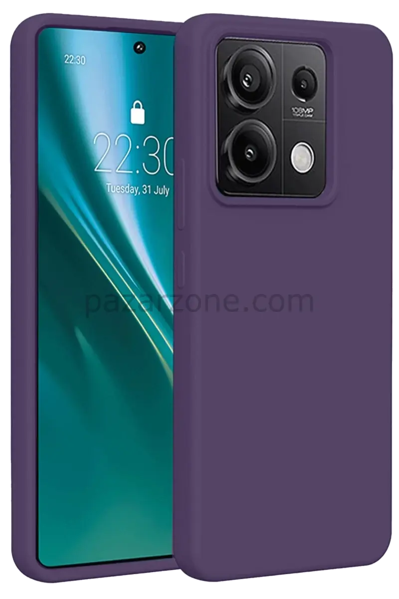 Newface Xiaomi Redmi Note 13 Pro 4G Kılıf First Silikon - Mor