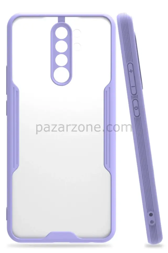 Newface Xiaomi Redmi Note 8 Pro Kılıf Platin Silikon - Lila