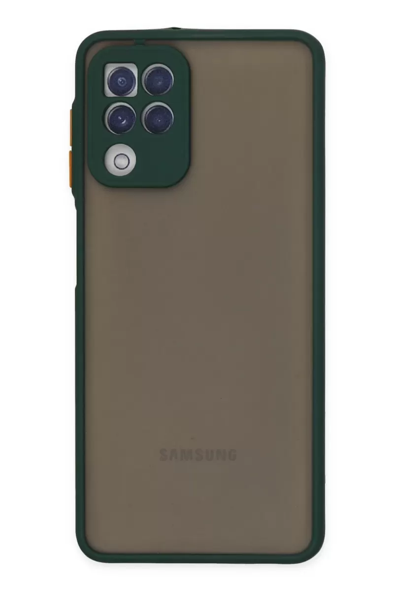 Newface Samsung Galaxy A22 Kılıf Montreal Silikon Kapak - Yeşil