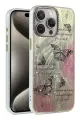 Newface Apple iPhone 15 Pro Max Kılıf Blade Aynalı Desenli Kapak - Desen 6